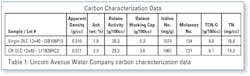 Carbon Characterization Data
