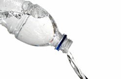 Bottled Water Open Pouring Bottled Water Open Pouring