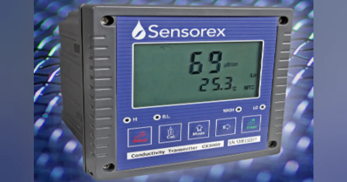 Sensorex Introduces its CX-3000 Transmitter | Water Tech Online