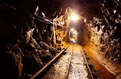 Mine Shaft with railway Mine Shaft with railway