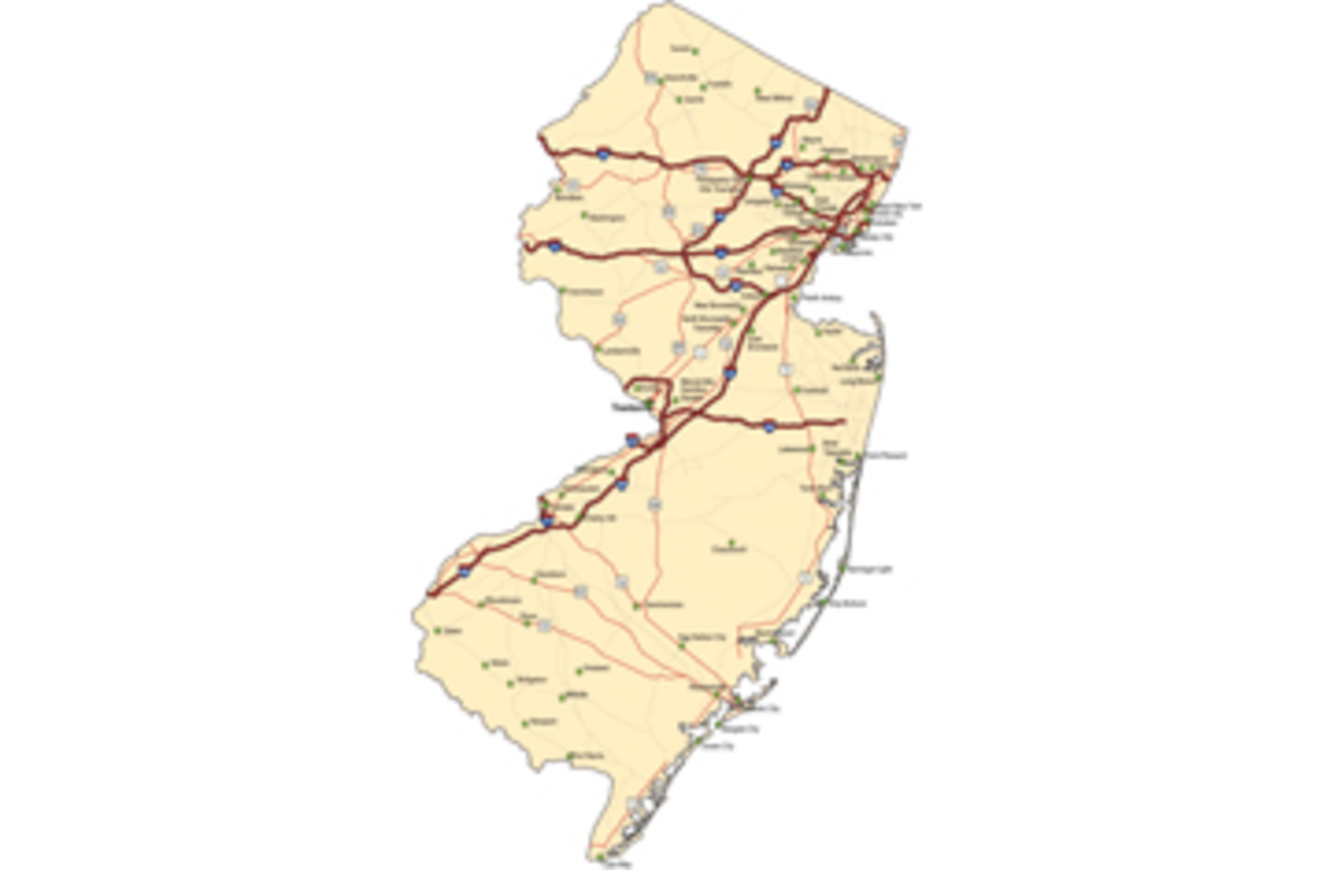new jersey map