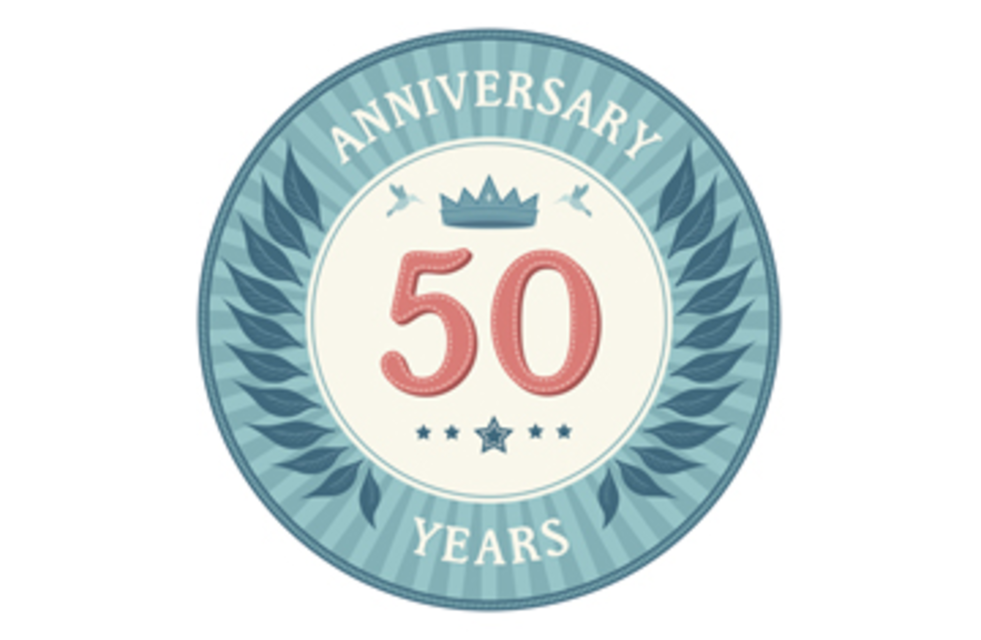 Fifty Years Anniversary Badge