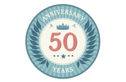 Fifty Years Anniversary Badge Fifty Years Anniversary Badge