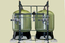 Image 1. Side-mounted controls on fiberglass storage tanks. Photos courtesy of Pargreen Water Technologies. Image 1. Side-mounted controls on fiberglass storage tanks. Photos courtesy of Pargreen Water Technologies.