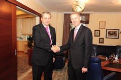 Alexander Korsik Left Of Ojsc Oil Processing Joint Stock Company Bashneft And Heiner Markhoff Right Of Ge Met In Moscow On October 9 2013 Alexander Korsik Left Of Ojsc Oil Processing Joint Stock Company Bashneft And Heiner Markhoff Right Of Ge Met In Moscow On October 9 2013