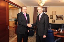 Alexander Korsik Left Of Ojsc Oil Processing Joint Stock Company Bashneft And Heiner Markhoff Right Of Ge Met In Moscow On October 9 2013 Alexander Korsik Left Of Ojsc Oil Processing Joint Stock Company Bashneft And Heiner Markhoff Right Of Ge Met In Moscow On October 9 2013