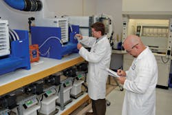 Expertqa Us Water Photo Of Two R D Lab Scientists Testing Biocides For Waste Water Expertqa Us Water Photo Of Two R D Lab Scientists Testing Biocides For Waste Water