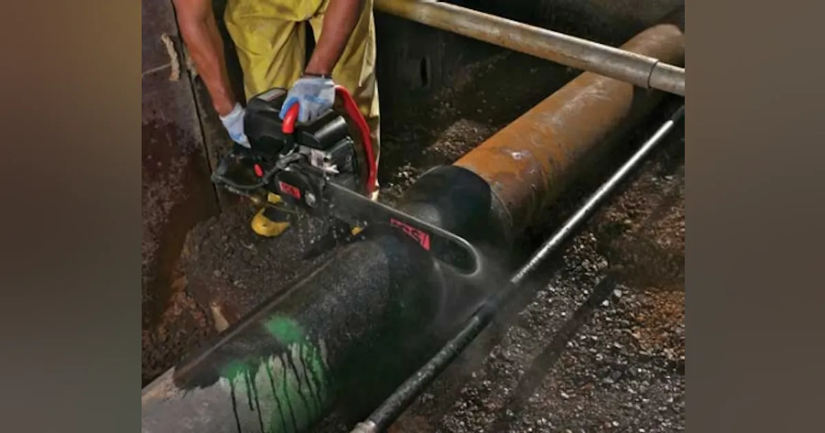 Chainsaw System Offers New Way to Cut Pipe | Water Tech Online