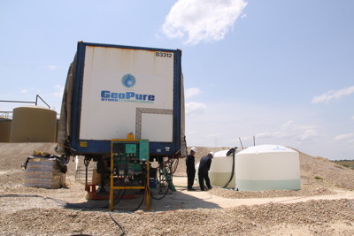 Ww 0809 Geopure Img 9475 The Geopure Advancedhydro System Active In The Barnett Shale In May 2012 Sm