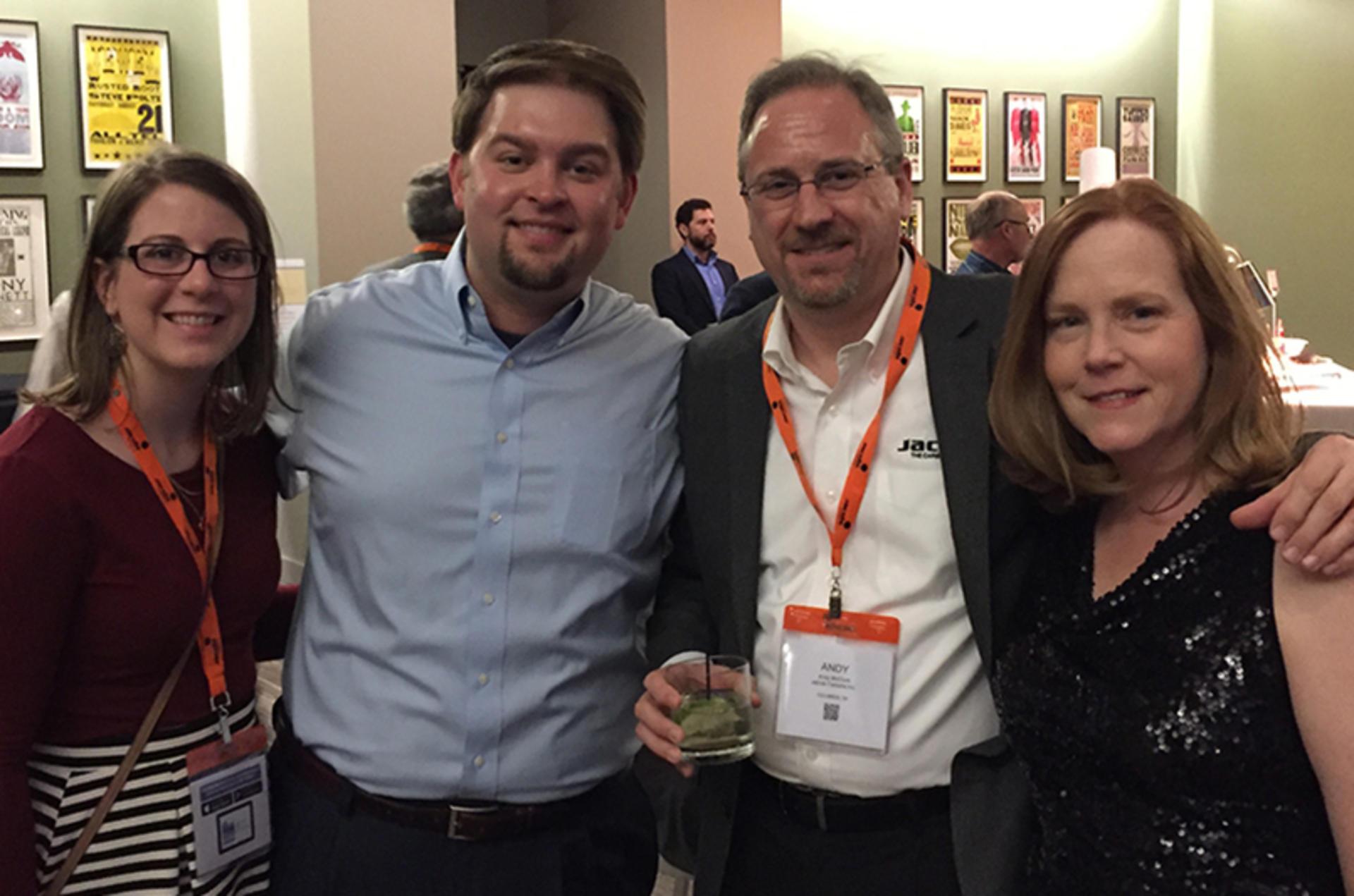 Group Digital Associate Editor Robyn Tucker, Account Executive Addison Perkins, Jacobi Product and Marketing Manager &ndash; Americas Andy McClure and Editor in Chief Lori Ditoro at Jacobi Carbons&rsquo; WQA event