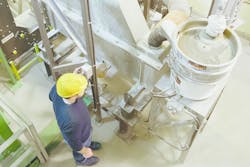 Following drying, a classifier separates the prills into four fractions. All photos courtesy of David Stobbe/Kason Corp. Following drying, a classifier separates the prills into four fractions. All photos courtesy of David Stobbe/Kason Corp.