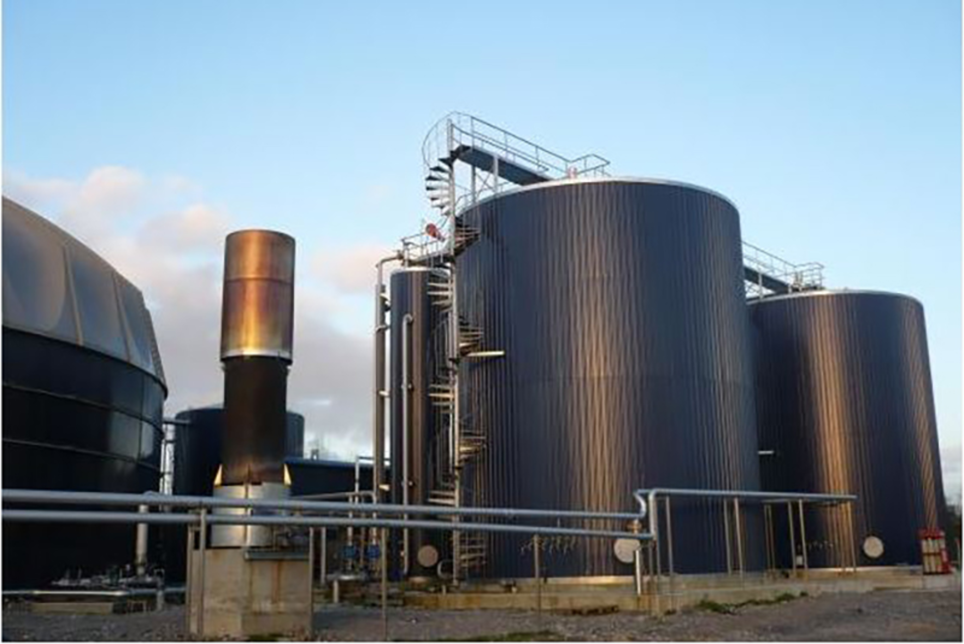 Veolia Biobed EGSB plant. Photo courtesy of Veolia