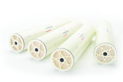 Figure 1. Typical RO spiral wound element. All graphics courtesy of LANXESS Figure 1. Typical RO spiral wound element. All graphics courtesy of LANXESS