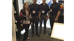Editor Lori Ditoro with the Trelleborg team during the Water Quality Association&rsquo;s Convention &amp; Exposition