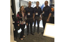Editor Lori Ditoro with the Trelleborg team during the Water Quality Association&rsquo;s Convention &amp; Exposition