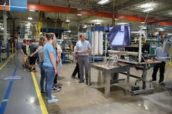 High school students toured Bradley Corp.’s new Design Engineering Manufacturing Center. Photo courtesy of Bradley Corp. High school students toured Bradley Corp.’s new Design Engineering Manufacturing Center. Photo courtesy of Bradley Corp.