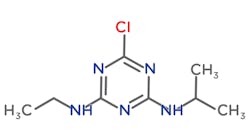 Figure 1. The chemical structure of atrazine