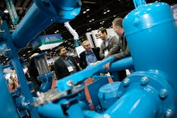 Discussions at the 2016 AHR Expo | All photos courtesy of AHR Expo Discussions at the 2016 AHR Expo | All photos courtesy of AHR Expo