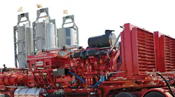 A hydraulic fracturing skid. Image courtesy of Halliburton