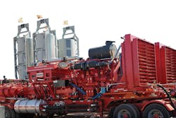 A hydraulic fracturing skid. Image courtesy of Halliburton A hydraulic fracturing skid. Image courtesy of Halliburton