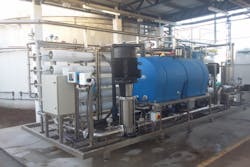 Side view of the RO system. Courtesy of RWL Water Side view of the RO system. Courtesy of RWL Water