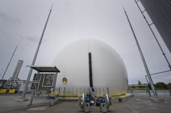 Biogas is stored for use in the boilers. This reduces reliance on heavy fuel oil at the distillery. Image courtesy of Aquabio Biogas is stored for use in the boilers. This reduces reliance on heavy fuel oil at the distillery. Image courtesy of Aquabio