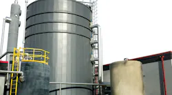 The Anaerobic Membrane Bioreactor system transforms waste into energy by generating biogas as a byproduct. The system is able to produce more energy than it consumes when at full flow. All images courtesy of Veolia Water Technologies