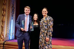 Ryan Thorpe and Rachel Chang with HRH Crown Princess Victoria of Sweden. Image courtesy of SIWI