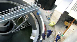 New clarifier, part of the aerobic system. All images courtesy of Fluence Corporation
