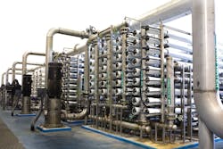 RO skid with membranes. All graphics courtesy of Milton Roy RO skid with membranes. All graphics courtesy of Milton Roy