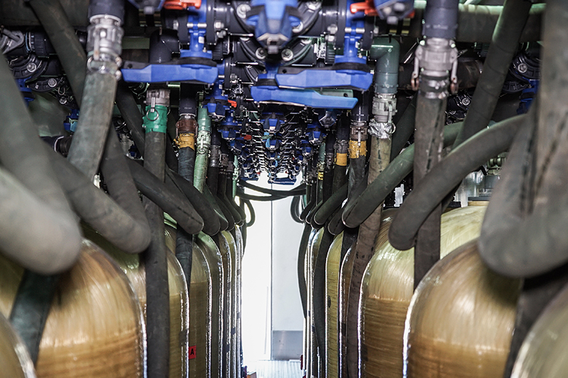 Deionization vessels are ideal for facilities with zero-discharge requirements, removing harmful mineral ions to prepare water for reuse. All graphics courtesy of MPW Industrial Services