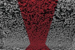 Figure 2. This asymmetrical filter media structure enables more consistent retention, which better inhibits biofilm growth. Figure 2. This asymmetrical filter media structure enables more consistent retention, which better inhibits biofilm growth.