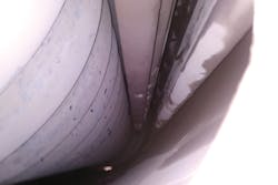 Figure 3. The boiler tubes after one year of recommended remediation and maintenance plan. Figure 3. The boiler tubes after one year of recommended remediation and maintenance plan.