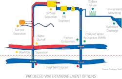 Figure 2. Produced water management options. Courtesy of Shell Figure 2. Produced water management options. Courtesy of Shell