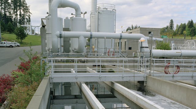 Figure 1. A wastewater treatment plant implemented the Siemens SITRANS Probe LU240 transmitter for accurate readings. All images courtesy of Siemens