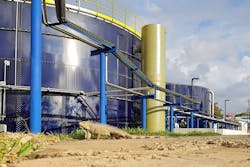 GWE’s wastewater treatment plant at FIFCO’s beverages facility in Heredia, Costa Rica. Courtesy of GWE GWE’s wastewater treatment plant at FIFCO’s beverages facility in Heredia, Costa Rica. Courtesy of GWE