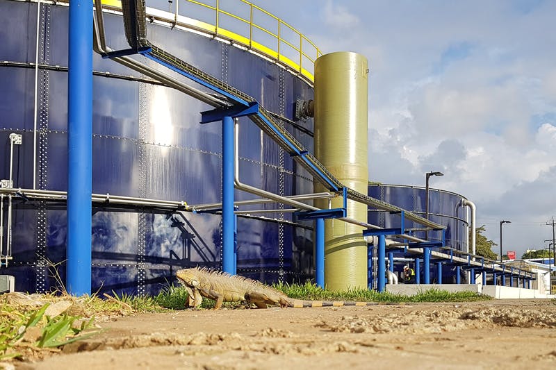 GWE&rsquo;s wastewater treatment plant at FIFCO&rsquo;s beverages facility in Heredia, Costa Rica. Courtesy of GWE