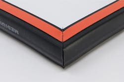 Rubber gaskets that are water-jet cut and infrared spliced can be taped for ease of installation. Rubber gaskets that are water-jet cut and infrared spliced can be taped for ease of installation.