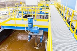 Many water treatment facilities have metal gates bolted to concrete frames. All images courtesy of Elasto Proxy Many water treatment facilities have metal gates bolted to concrete frames. All images courtesy of Elasto Proxy