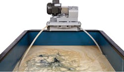 Tube-type oil skimmer with a free-floating collector tube removes FOG from a tank. Tube-type oil skimmer with a free-floating collector tube removes FOG from a tank.