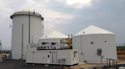 Biogas digester at North State Rendering. All images courtesy of Landia