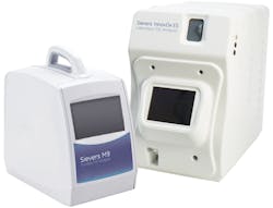 Sievers M9 Portable TOC Analyzer designed for rapid, sensitive and selective organics monitoring for continuous and grab samples and Sievers InnovOx Laboratory TOC Analyzer capable of a broad range of organics monitoring. Courtesy of Suez Water Technologies & Solutions Sievers M9 Portable TOC Analyzer designed for rapid, sensitive and selective organics monitoring for continuous and grab samples and Sievers InnovOx Laboratory TOC Analyzer capable of a broad range of organics monitoring. Courtesy of Suez Water Technologies & Solutions