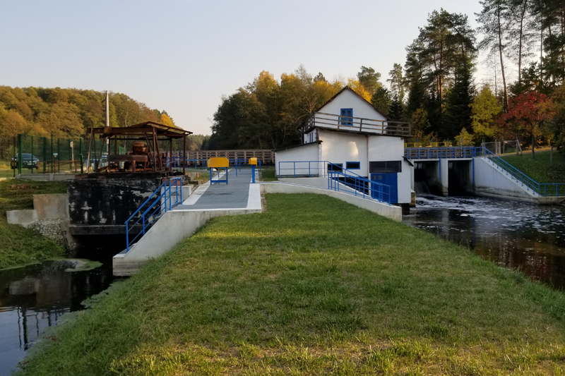 Struzyska hydro power plant near Pila, Poland. Courtesy of Thordon Bearings
