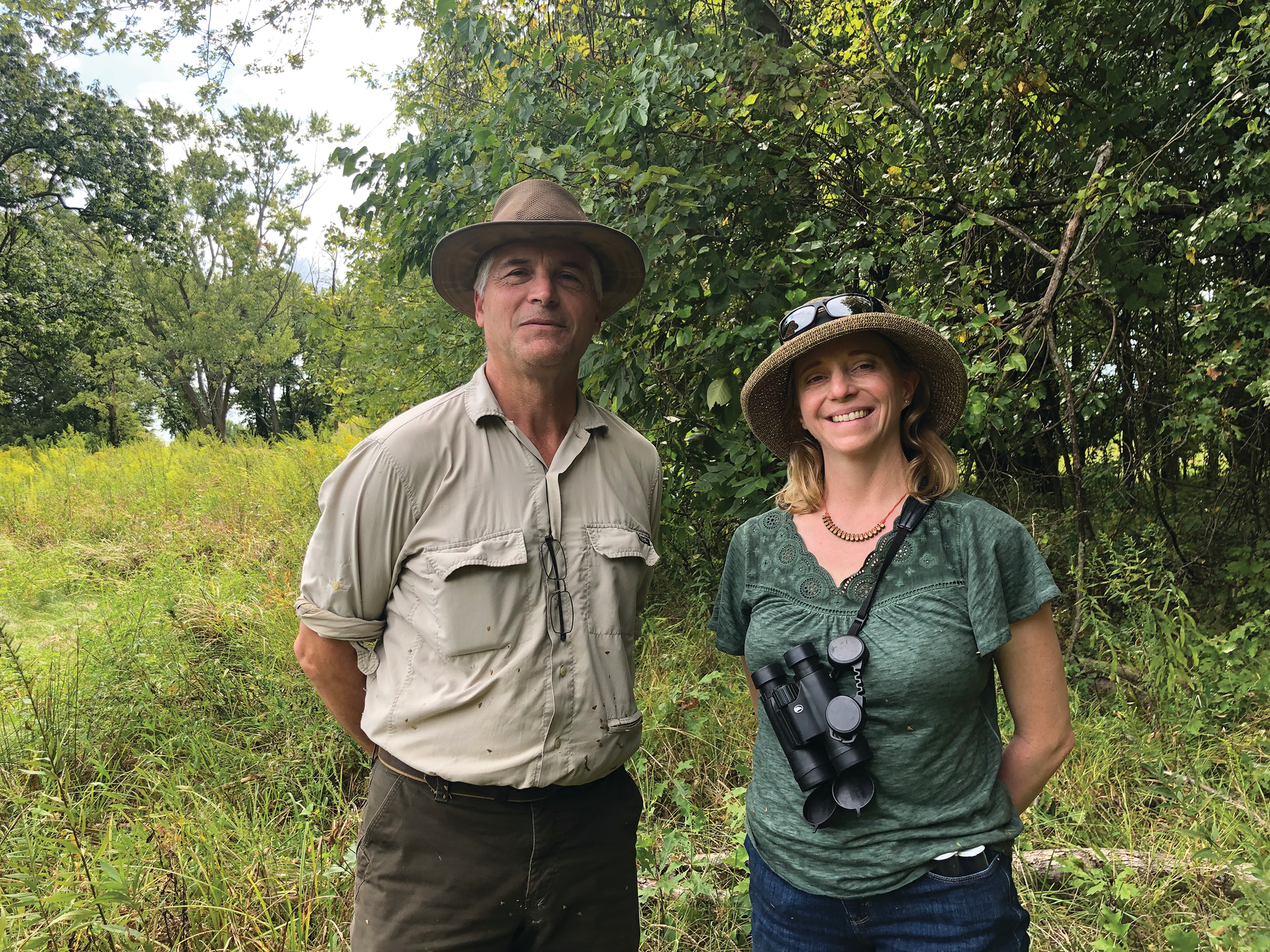David Hague of Coyote Run Farm manages a reforestation project in Ohio through the Ohio River Basin Water Quality Trading project.
