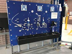 When conductivity levels are too high for the boilers or the cooling tower loops, the high conductivity water is rejected and returned to the wastewater treatment plant. When conductivity levels are too high for the boilers or the cooling tower loops, the high conductivity water is rejected and returned to the wastewater treatment plant.