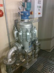 Figure 1. The Eaton Model 2596 automatic self-cleaning strainer can handle pressures up to 1,450 psi Figure 1. The Eaton Model 2596 automatic self-cleaning strainer can handle pressures up to 1,450 psi