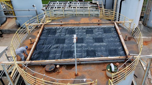 The FEMSA wastewater plant in Marilia had two rectangular reactors fitted with Anue Geomembranes&rsquo; reinforced odor control system with integrated activated carbon filters.