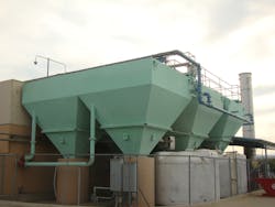 Sierra Nevada’s on-site wastewater treatment system consists of solids removal, anaerobic digestion, and aerobic treatment processes. Sierra Nevada’s on-site wastewater treatment system consists of solids removal, anaerobic digestion, and aerobic treatment processes.