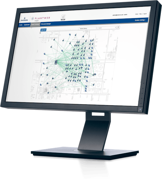 The Plantweb Insight Network Management application enables streamlined, integrated management of wireless infrastructure.