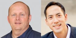 LEFT: Barry Portman, chief operating officer; and RIGHT: Jamie Liang, chief financial officer